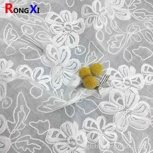 Solid Color Fabric Cotton Eyelet Fabric with Backbone Line for Clothing Supplier